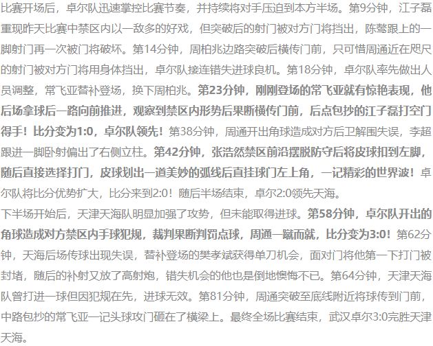 武汉卓尔2019年中超首场比赛视频,2018武汉卓尔预备队