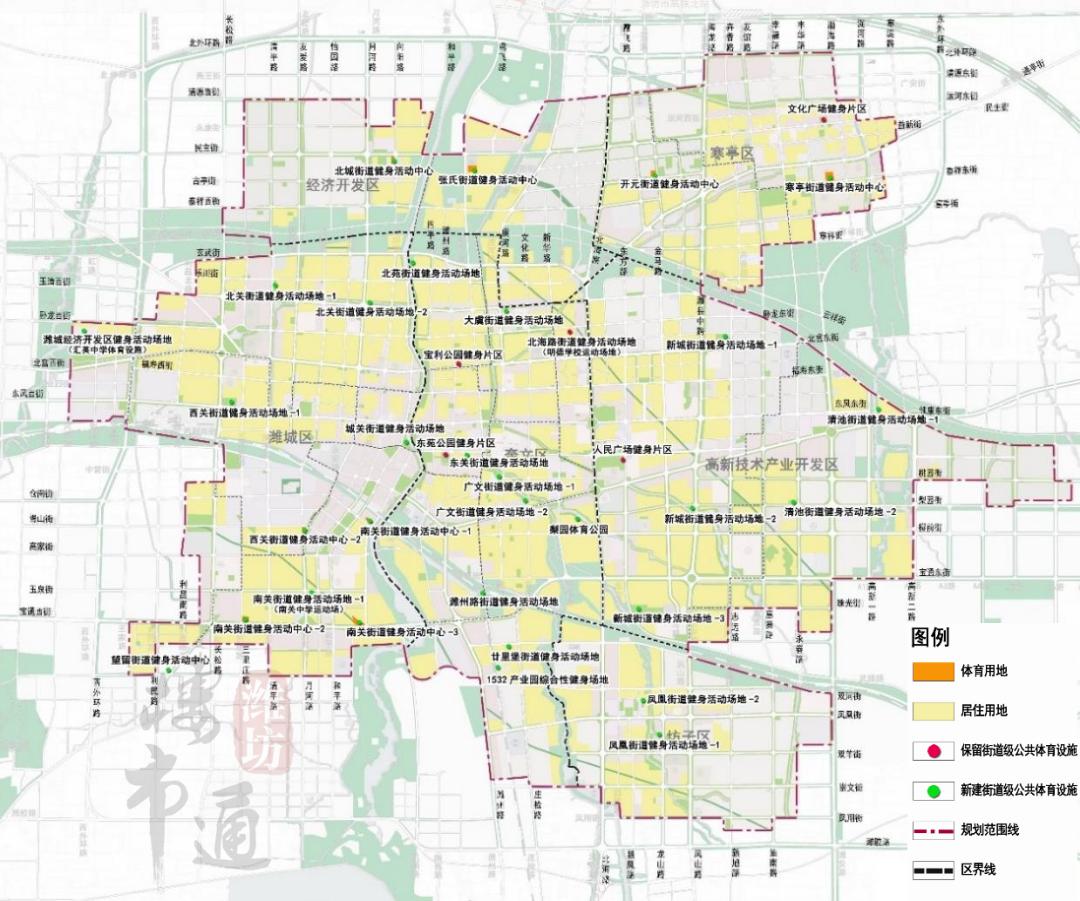 潍坊市奎文区新建项目有哪些,潍坊潍城区奥体中心布局