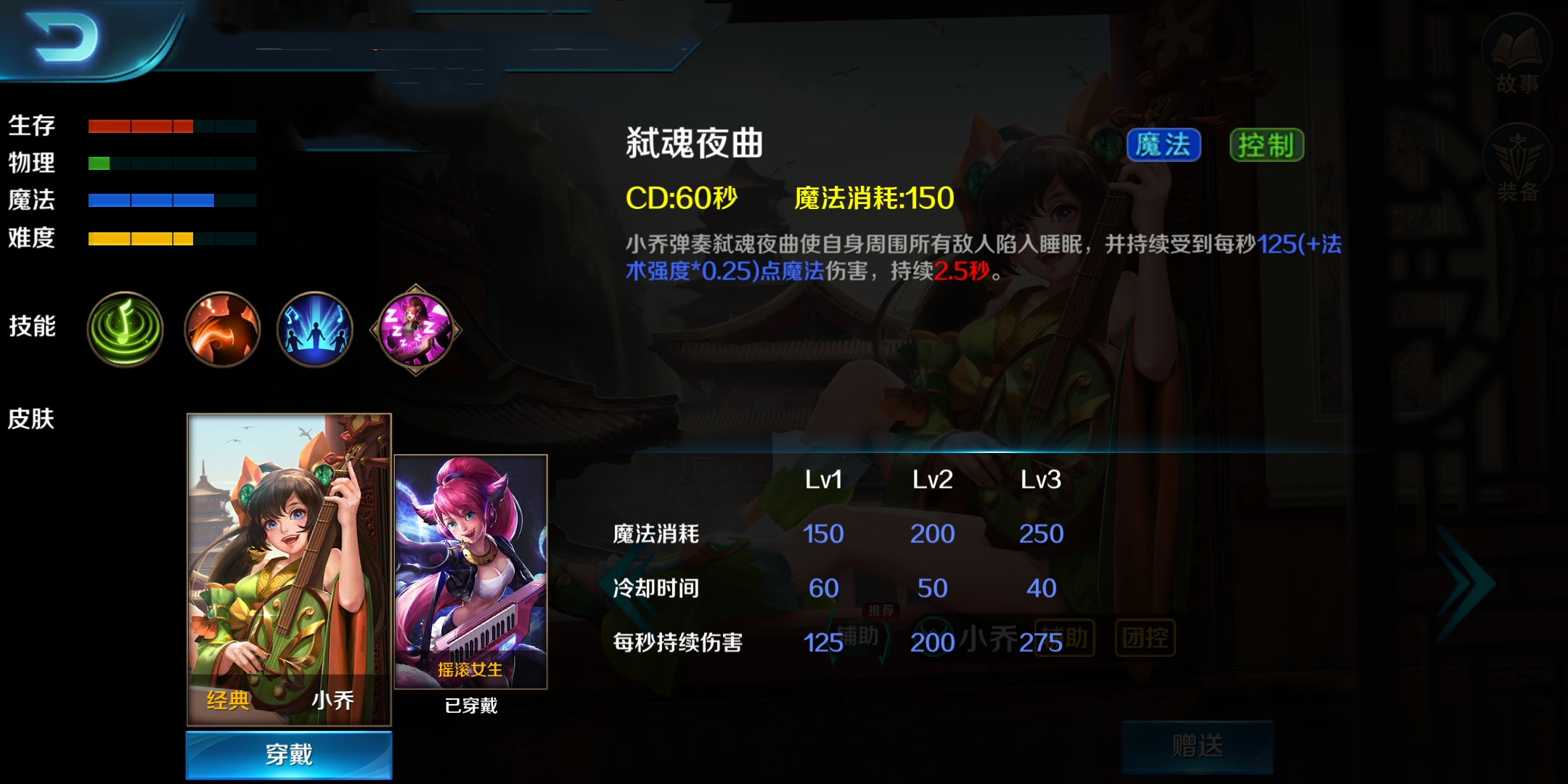 小乔一技能伤害简介,神小乔技能