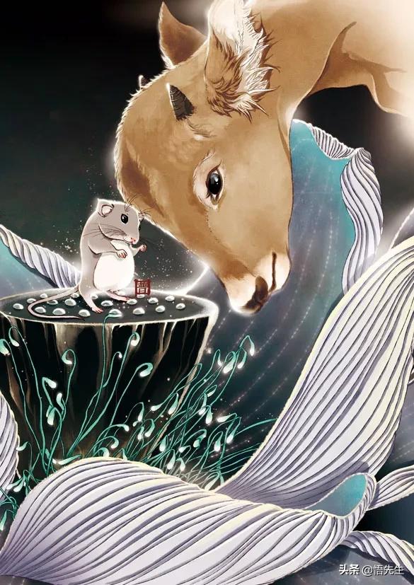 十二生肖接班图诗配画，又萌又暖，你喜欢自己的属相吗？