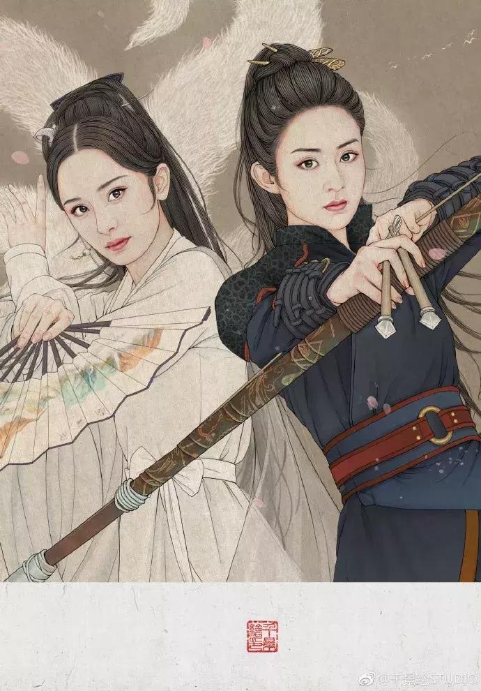 100张绝美古风女手绘简单铅笔,古风6-12岁手绘漫画人物超简单