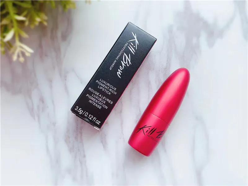 泰国KillBrow*弹子**头口红|番茄牛血正红超级好用的本土平价口红