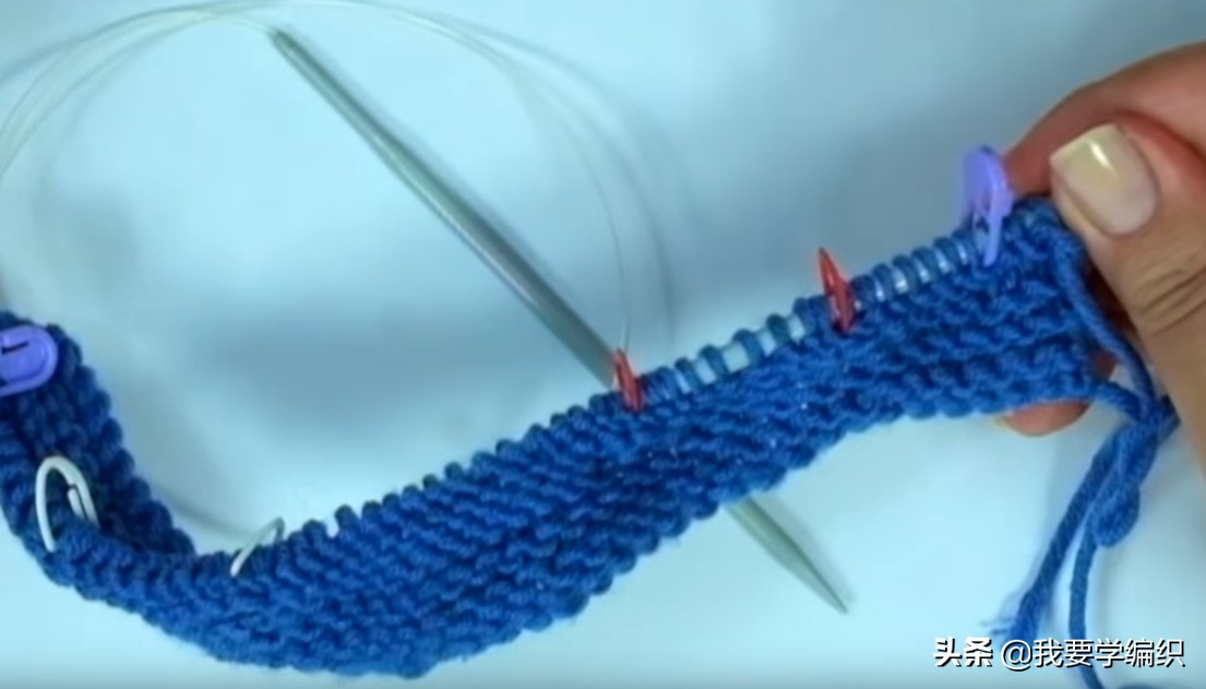 宝宝插肩袖开衫从下往上织的教程,织插肩方法从肩开始织