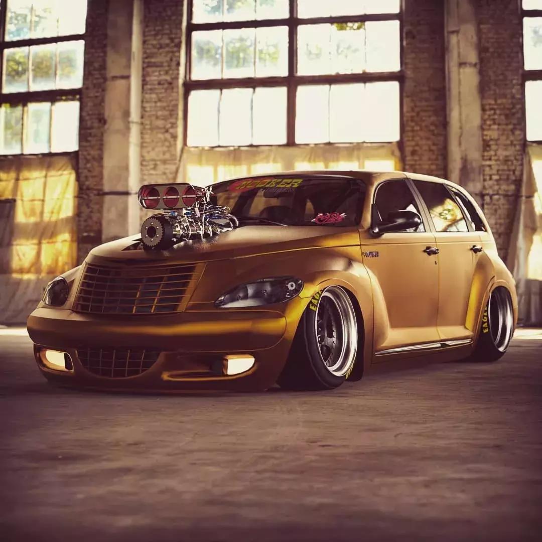 小众车型改装起来也疯狂，来看“外星来客”克莱斯勒PT漫步者改装