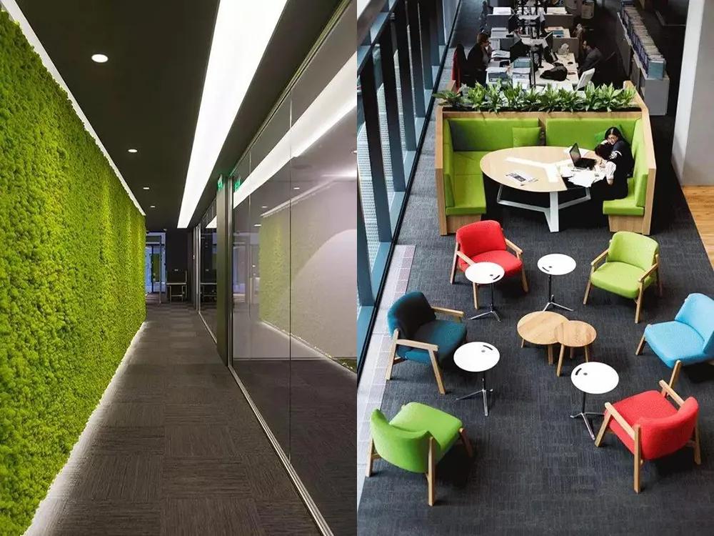 夏日“绿”调丨听说这种色系的办公室，让人不想下班