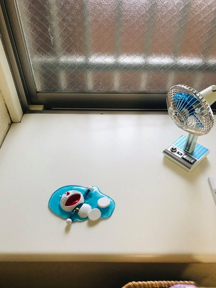 炎炎夏日请一定要保护好自己的动漫手办，不然可能会变成液体