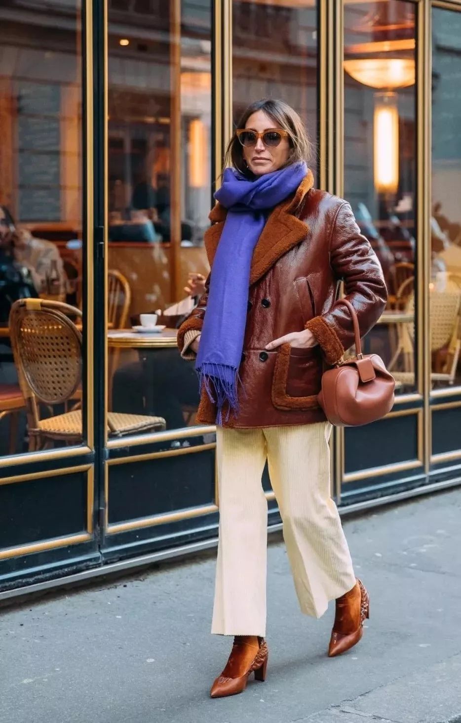 时尚轻奢感明星系列羊羔绒围巾,最潮的围巾的15种戴法超级实用