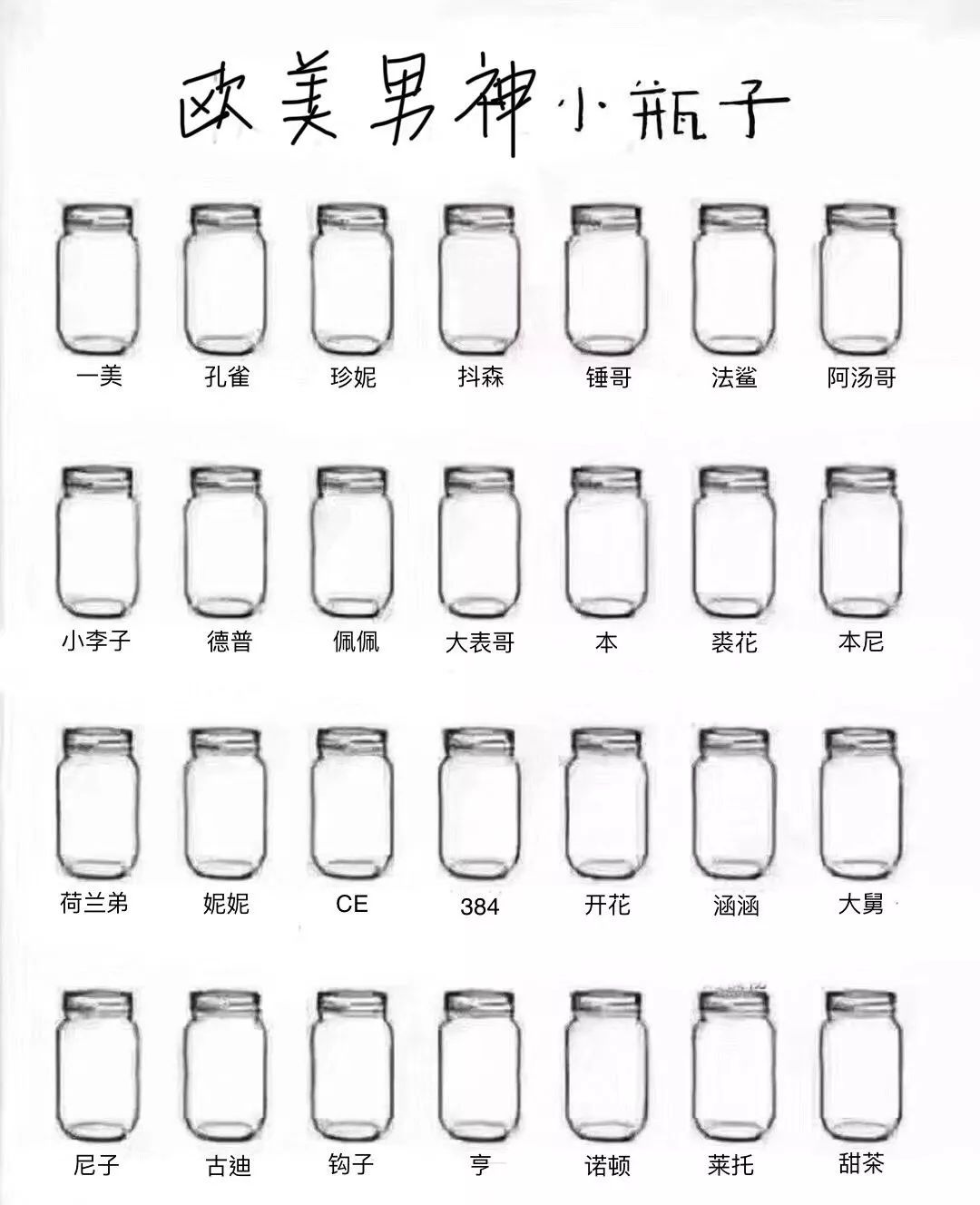 超火的小瓶子涂鸦原图,涂鸦小瓶子颜值原图