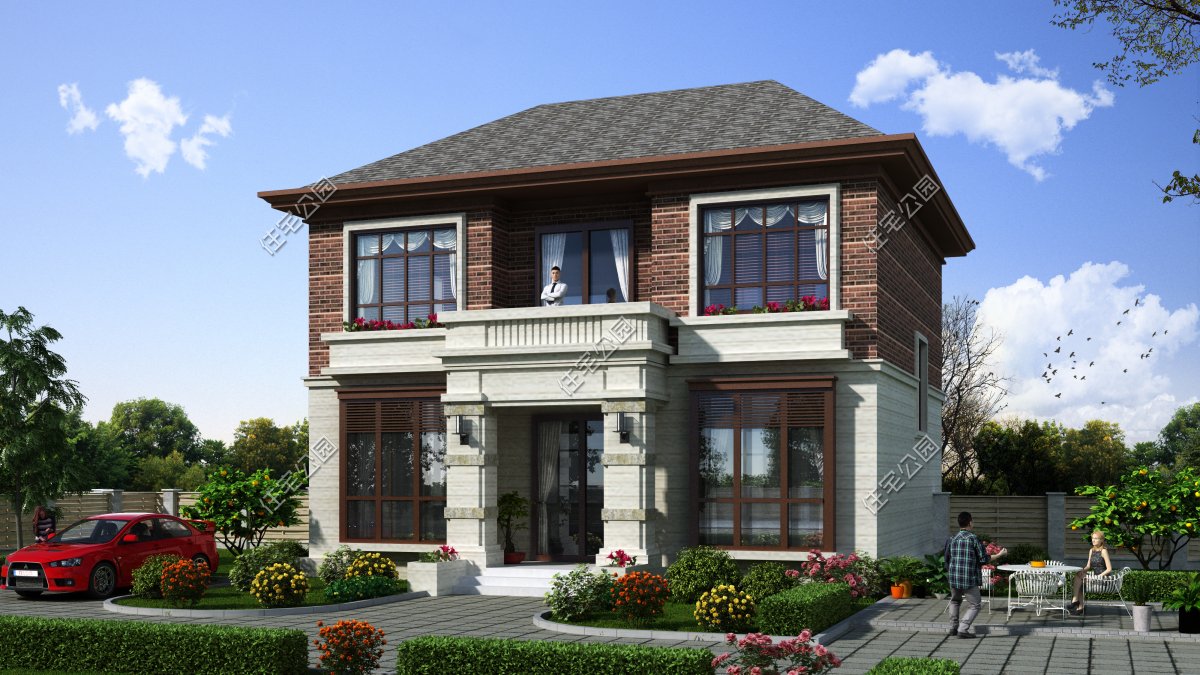 10套二层农村别墅图便宜又好看,50套农村二层别墅图纸及价格