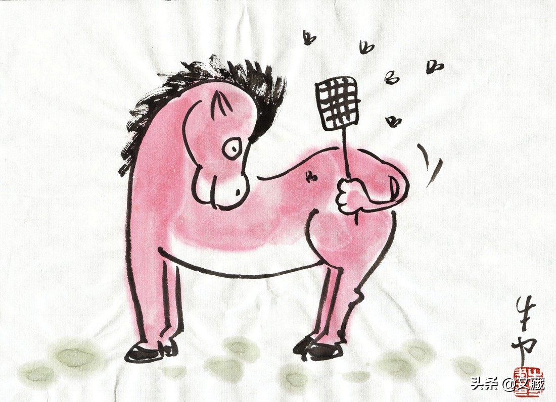 中国福文化特有的拜年意趣,手绘一张贺卡送祝福