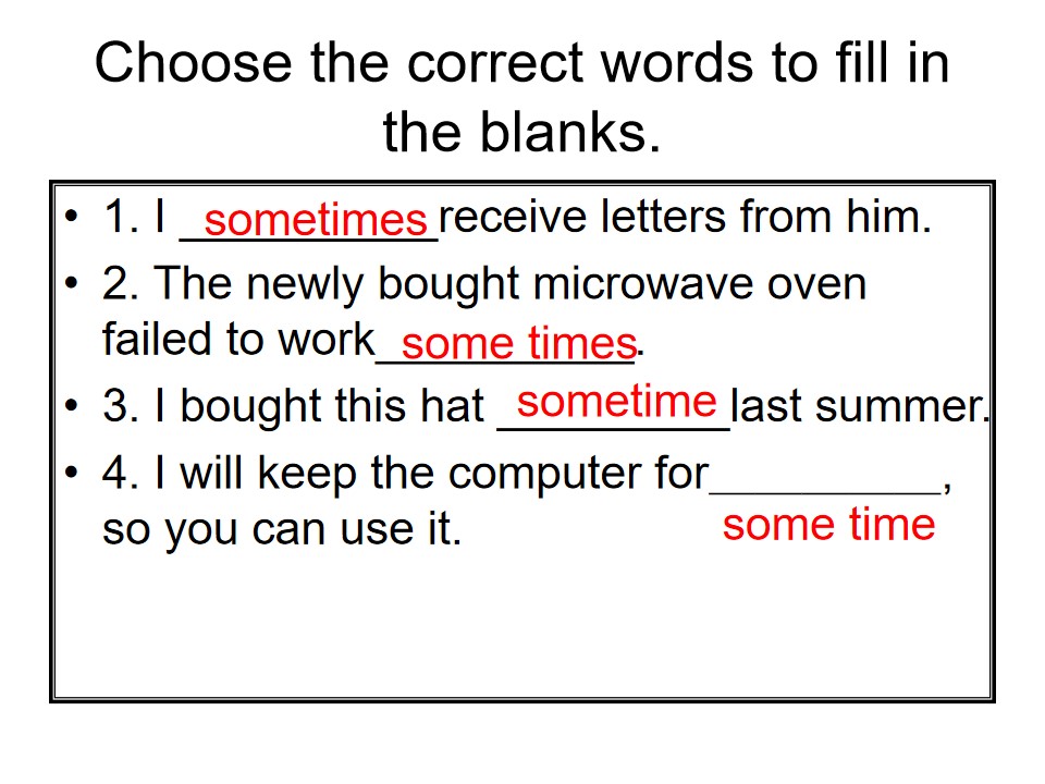 sometimes与sometimes的区别,sometimesometimes区别口诀