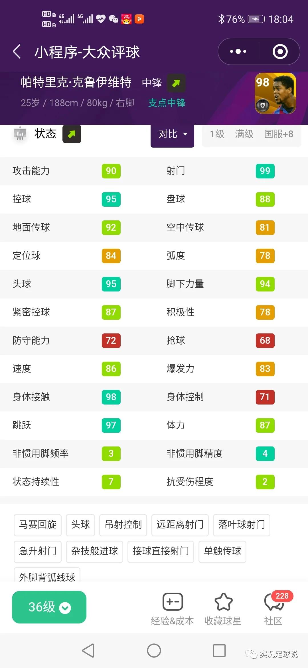 实况足球国服最值得突破的传奇,实况足球国服周精选预测