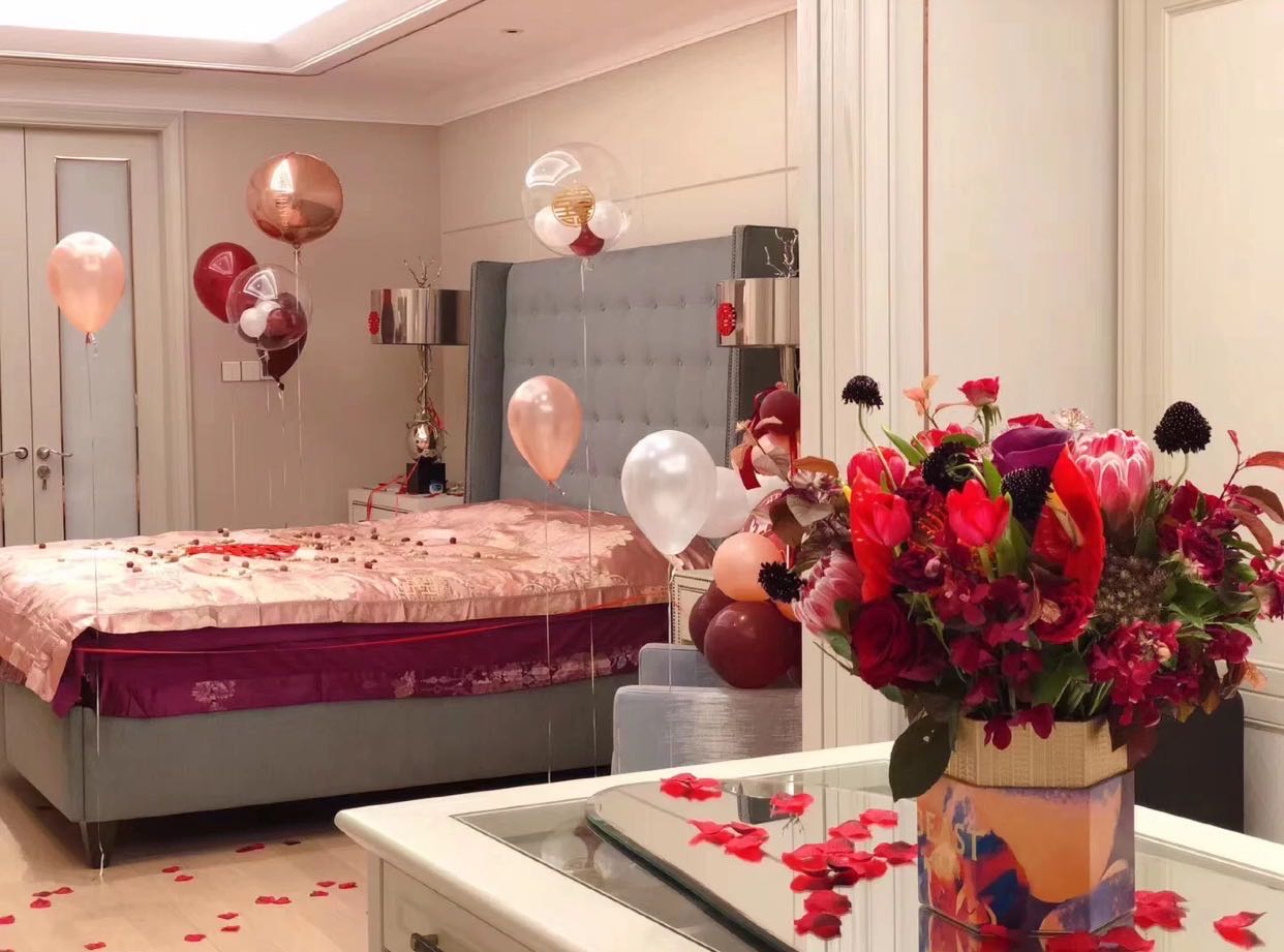 婚房气球布置图片,婚房气球布置教程