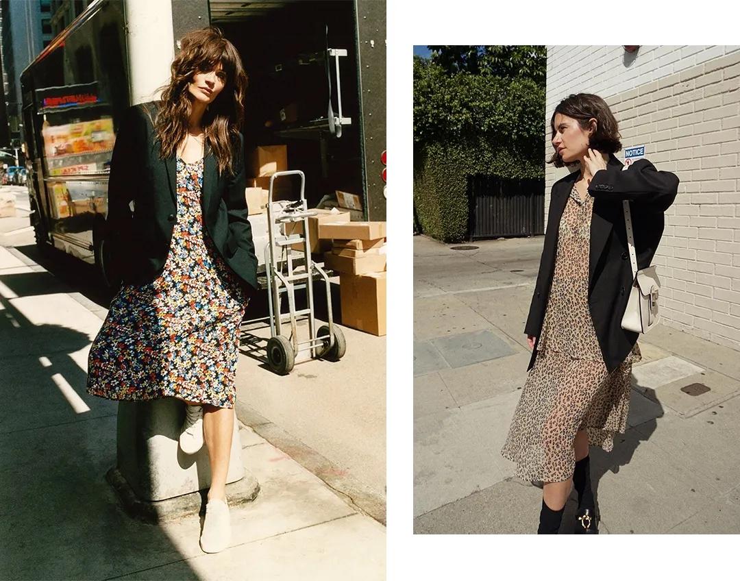 碎花裙与秋天更搭,碎花裙穿搭的正确模式穿出高级感