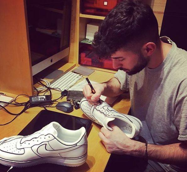 diy鞋子画教程黑白,diy手绘鞋动漫图案大全