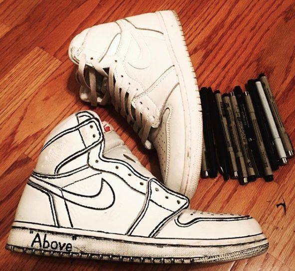 diy鞋子画教程黑白,diy手绘鞋动漫图案大全