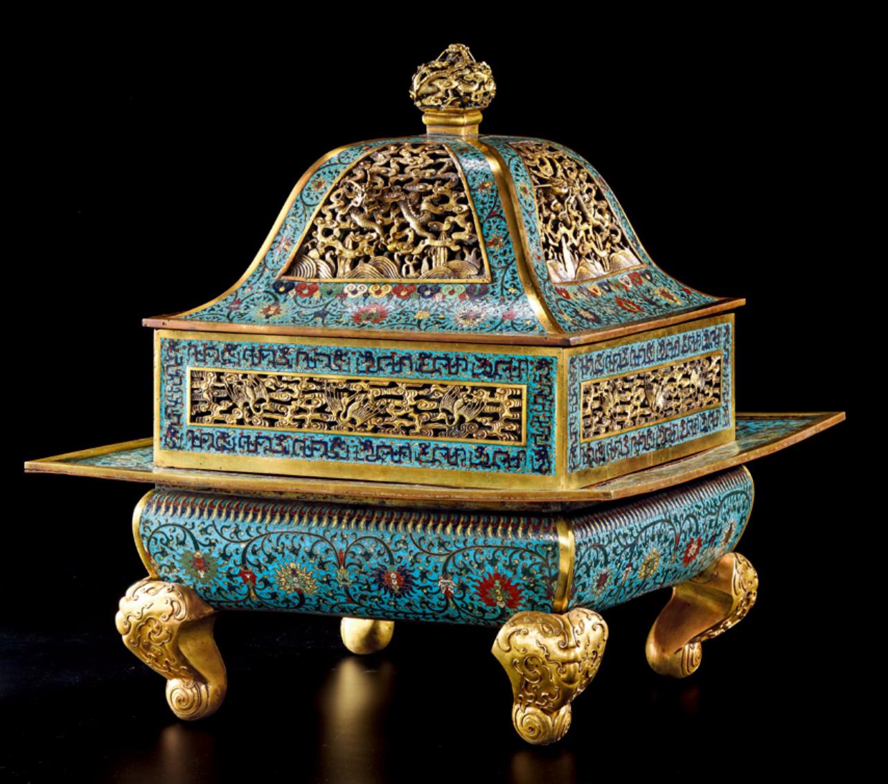 景泰蓝掐丝珐琅器,清雍正御制掐丝珐琅价值