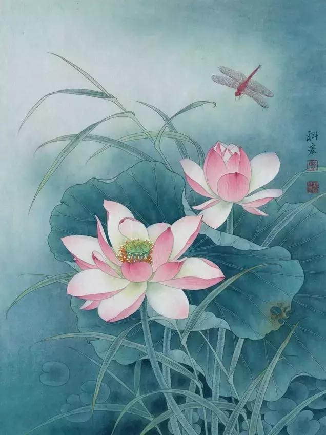 学画荷花和荷叶,荷花怎么画儿童简笔画