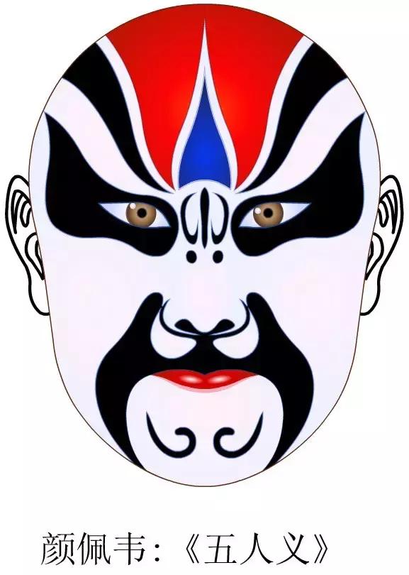 中国京剧脸谱高清典藏,京剧白色脸谱代表人物