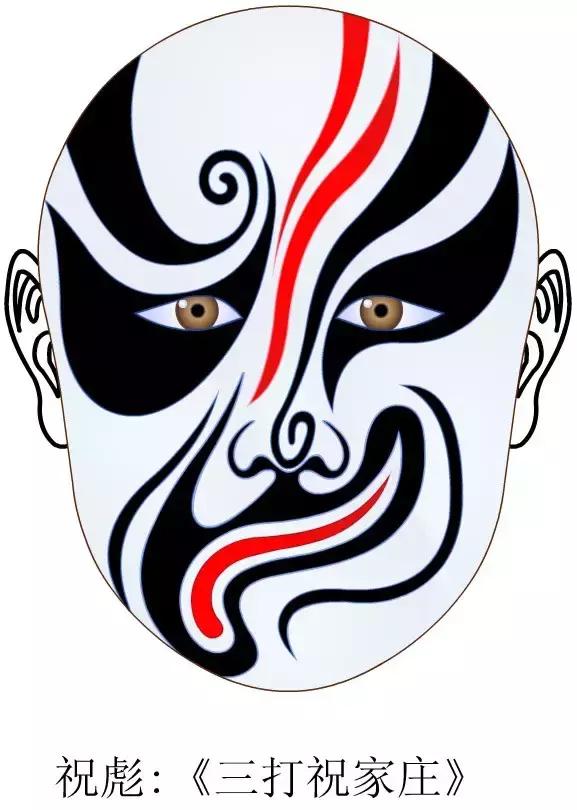 中国京剧脸谱高清典藏,京剧白色脸谱代表人物