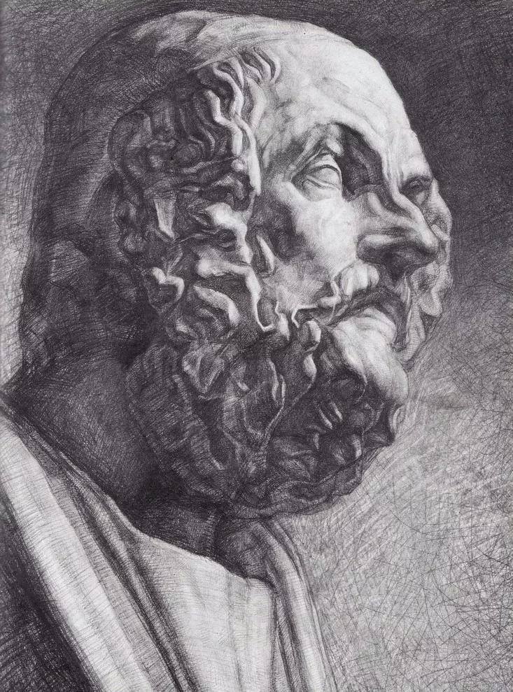 看完这些ps大神的对比图我跪下了,十大神级素描雕塑