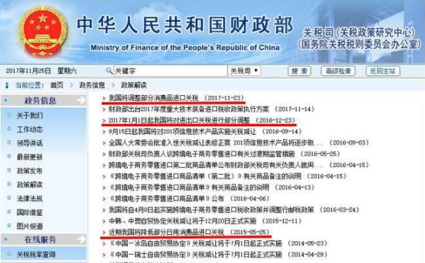 进一步下调进口关税,下调进口关税