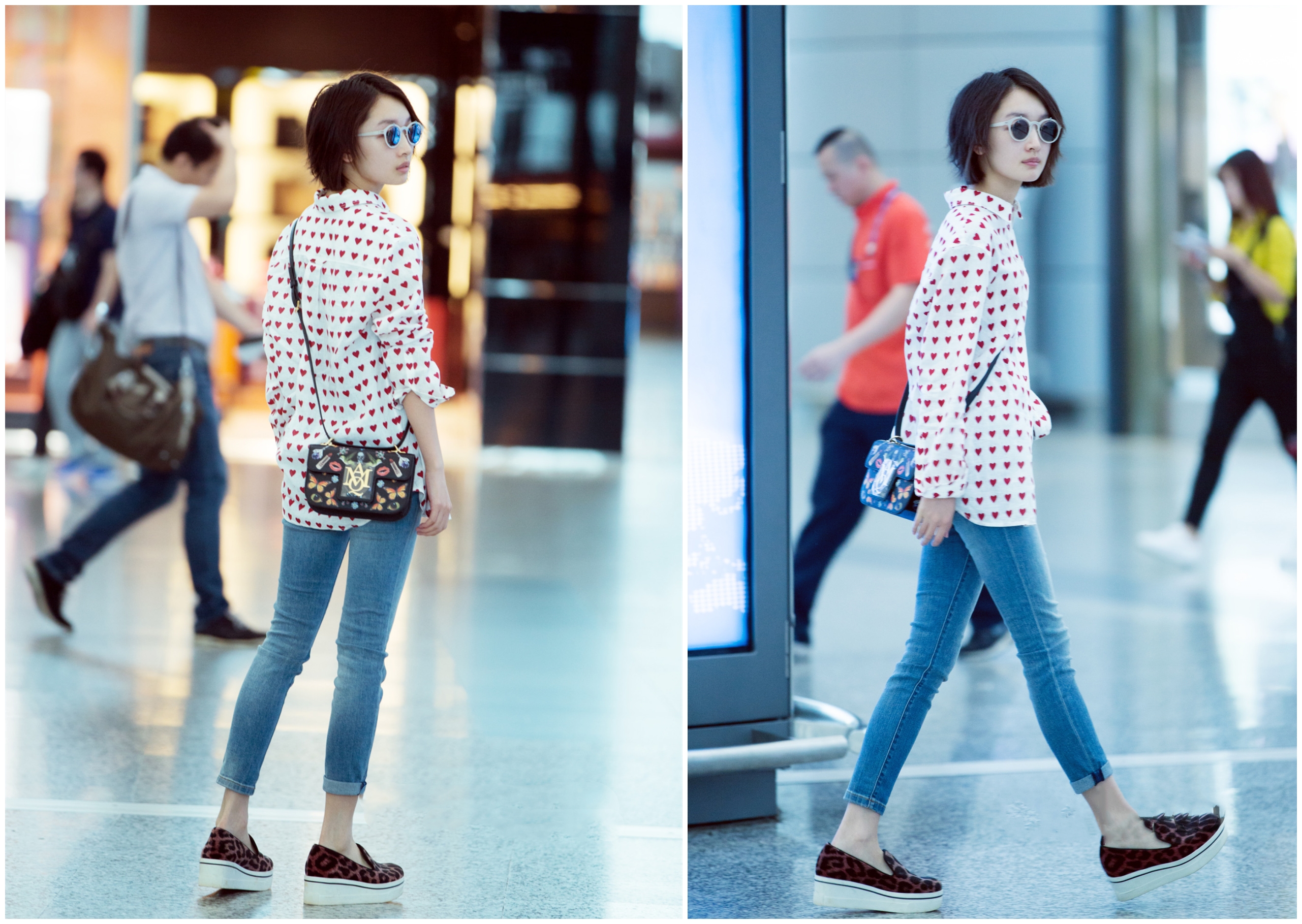 周冬雨最新款burberry格子衬衫,周冬雨burberry格子裙