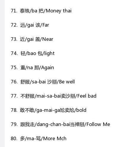 来学一波泰语，去泰国旅游的朋友再也不用担心无法交流啦！