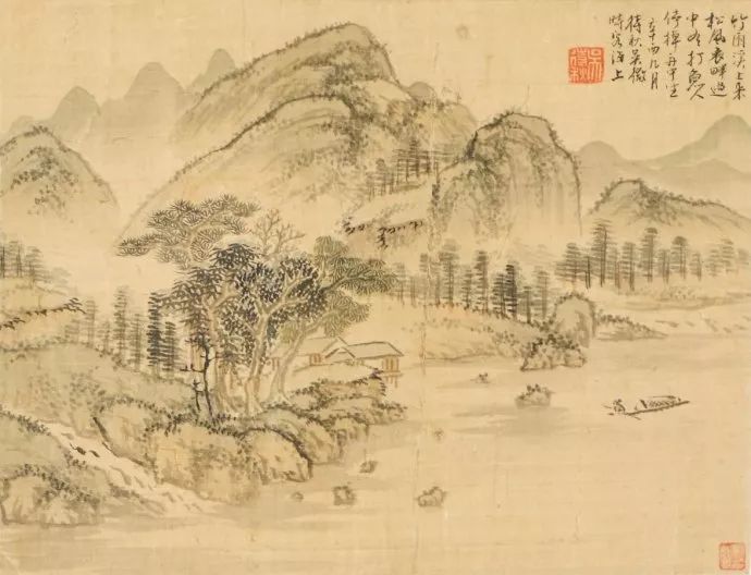 写意山水花鸟画精品欣赏,吴待秋山水画精品欣赏图文