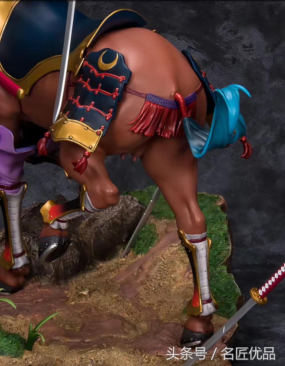 手办模型日本武士,石塑粘土小物件中国风人偶手办