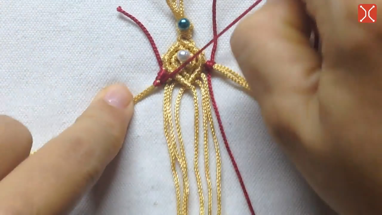 现在最流行的手链编织教程,简单易学手工编织手链伸缩结