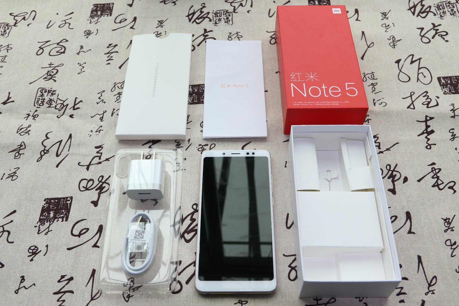红米note5黑色开箱测试,红米note5开箱全新