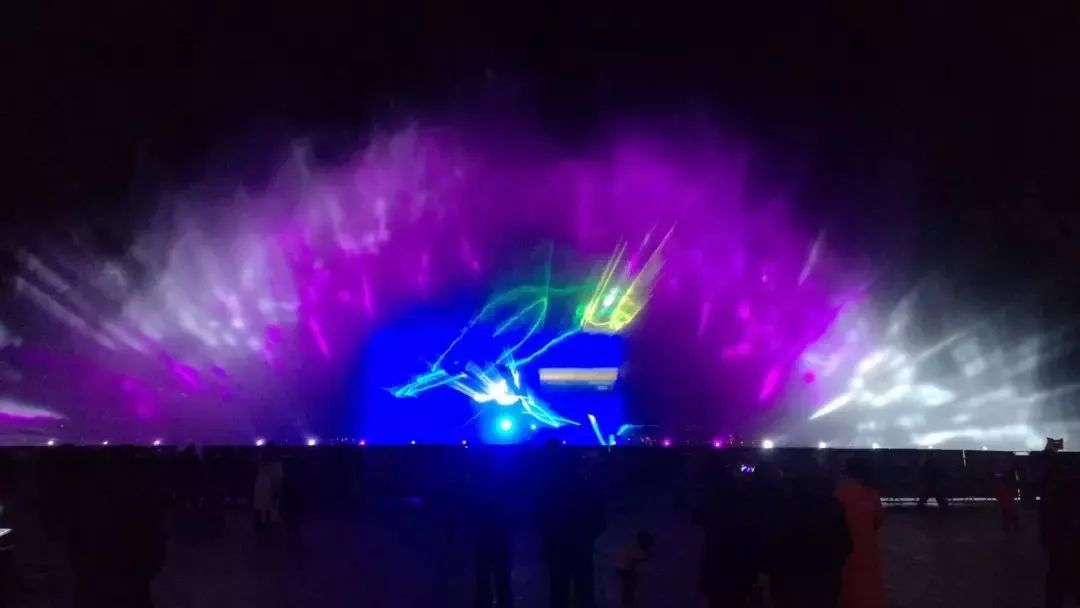 水幕秀震撼视频,西递水幕光影秀