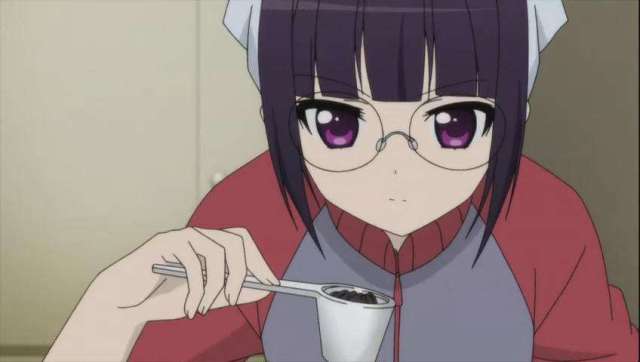 动漫眼镜娘摘下眼镜,摘下眼镜解除封印后的女生