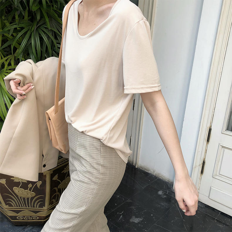 莫代尔棉男t恤,夏季莫代尔棉t恤