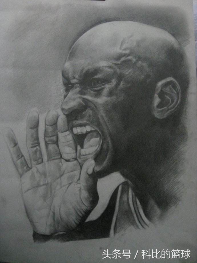 科比人物铅笔画,球星梅西速写人物