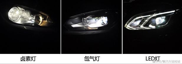 汽车led灯和氙气灯有什么区别,led卤素灯氙气灯哪个温度高