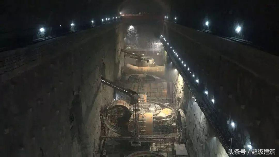 乌东德水电站洞室,雄伟壮观的乌东德水电站