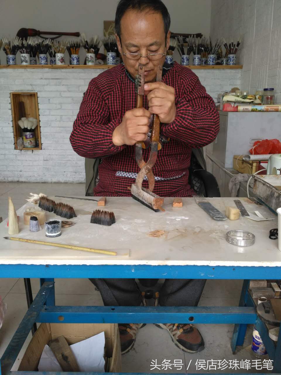 衡水侯店狼毫毛笔,侯店谁家毛笔最有名