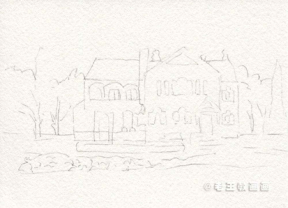 油画棒风景画简单初学者小清新,procreate小清新风景画