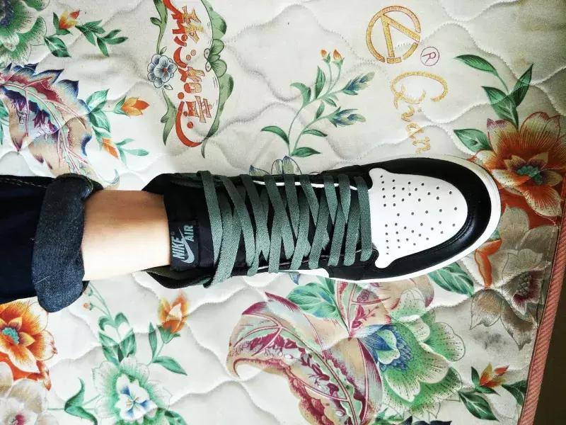 aj1dutchgreen开箱,aj1黑橙脚趾开箱