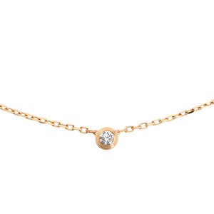 唐嫣同款钻石锁骨项链,唐嫣代言玫瑰金锁骨链