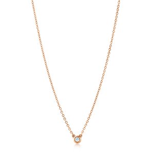 唐嫣同款钻石锁骨项链,唐嫣代言玫瑰金锁骨链