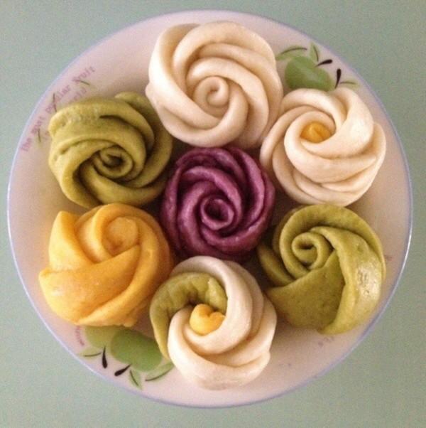 鲜玫瑰花馒头的三种最漂亮做法,做玫瑰花馒头最简单的方法