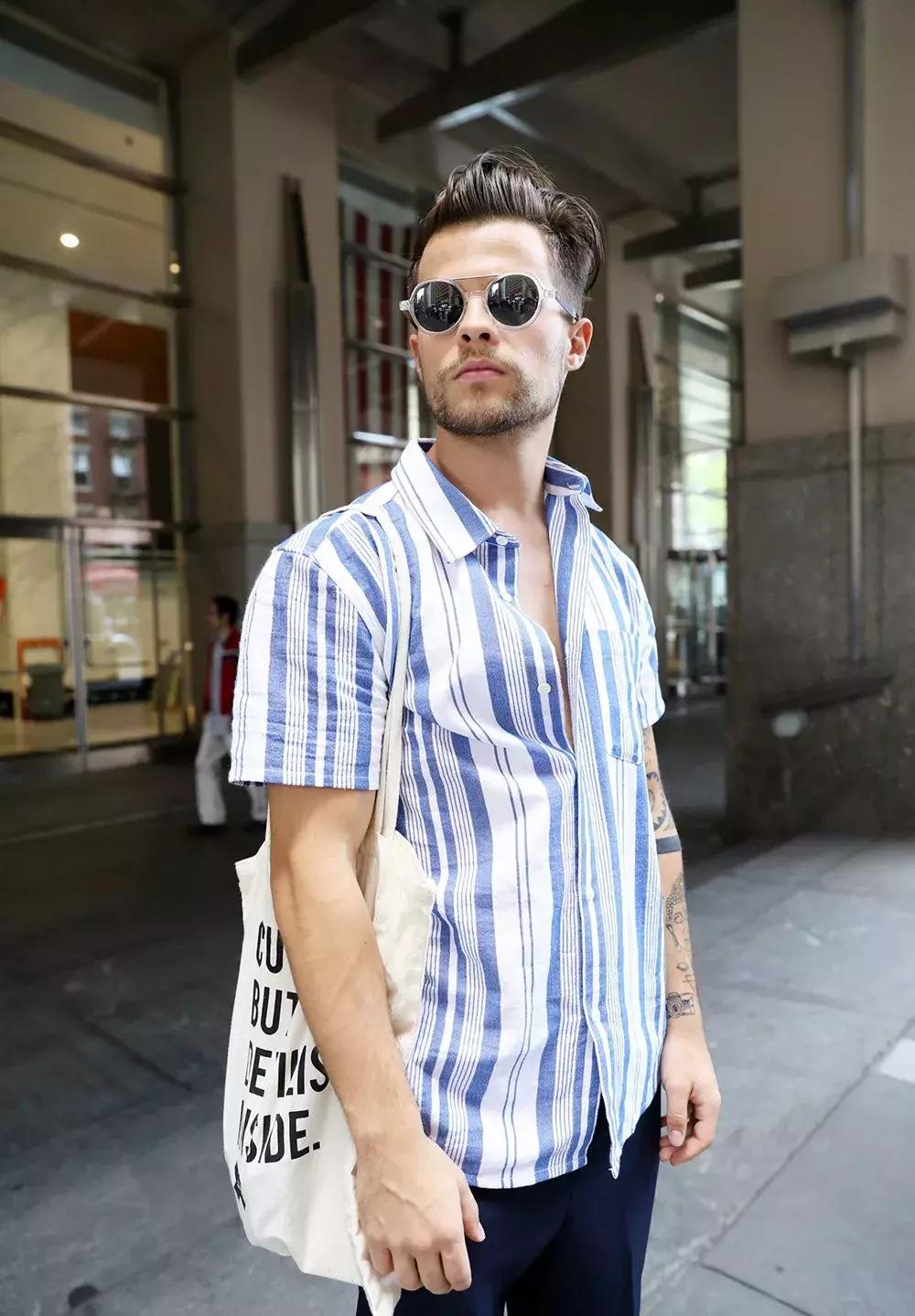 经典的条纹衬衫怎么穿,条纹衬衫适合什么人穿