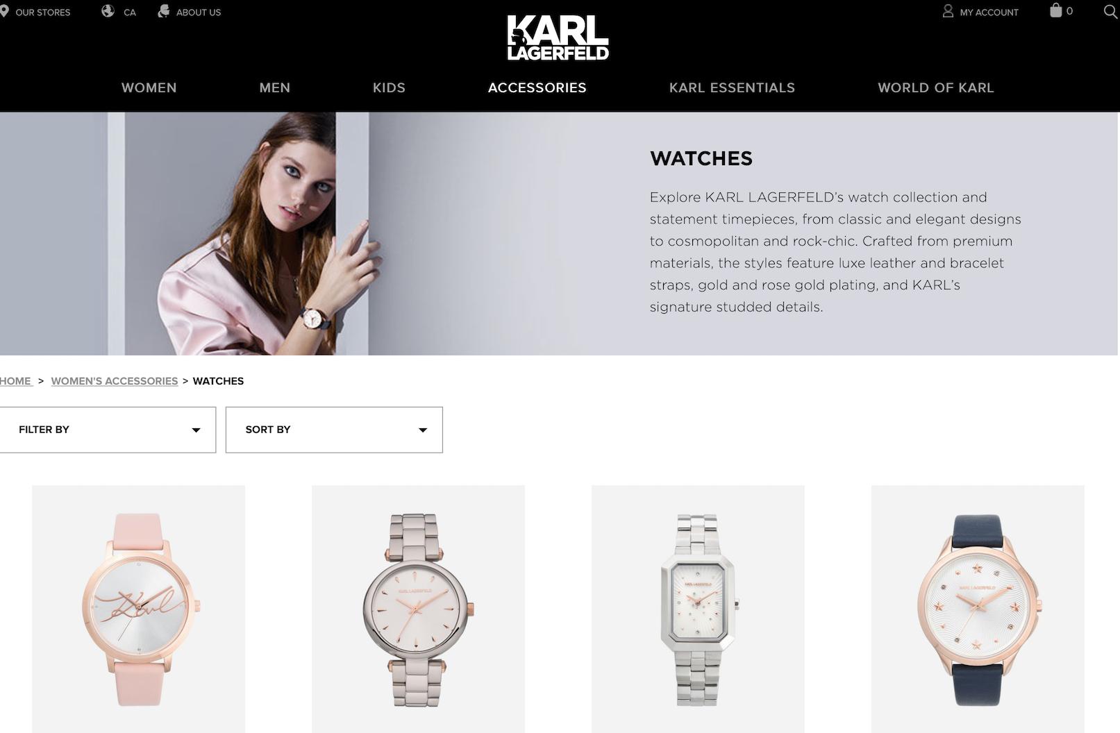 karllagerfeld品牌中国代加工,施华洛世奇仿品手表