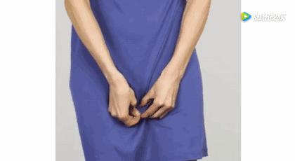 她在裙子上放了一枚硬币，结果个个都学她，原来还能这样用！