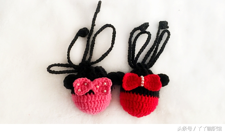 端午蛋袋立夏蛋兜兔子形状,端午鸡蛋网袋钩织