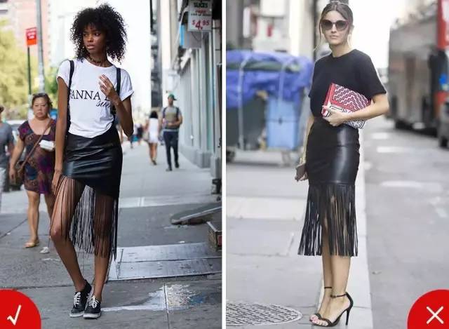 T恤+裙子,2019超时髦搭配