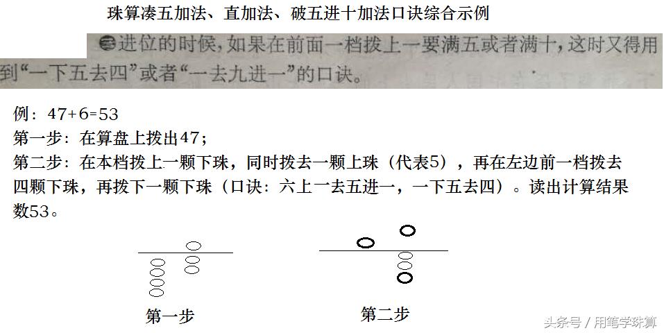 一二三笔珠算口诀图解,珠算入门珠算口诀表完整版
